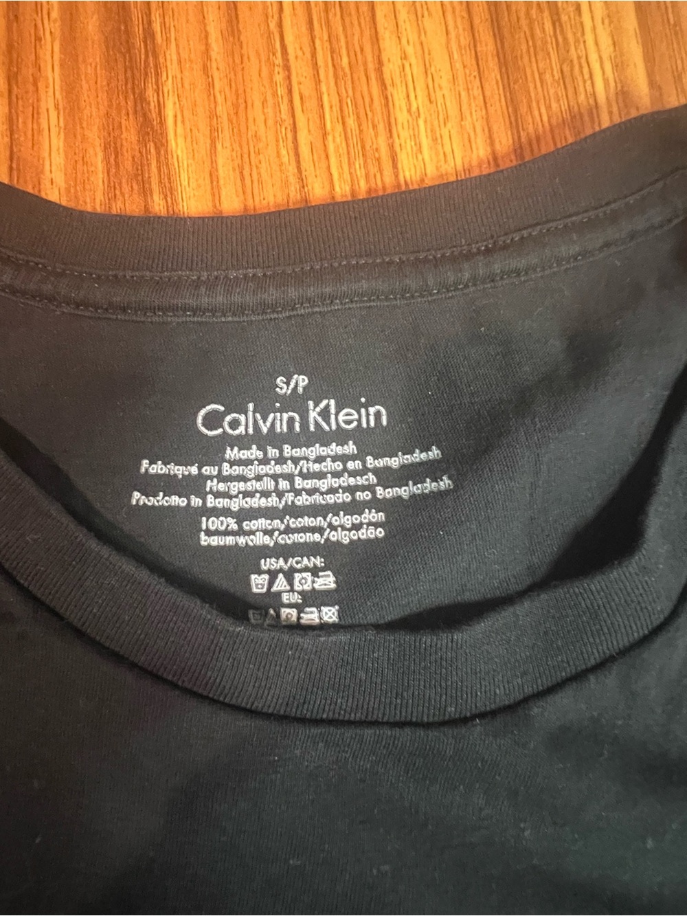 Calvin Klein Men's Black Short Sleeve Crew Neck Tee